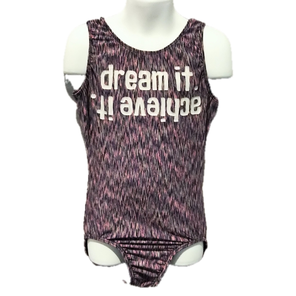 Motionwear Dream It. Achieve It. Gymnastics Leotard - Child Large (10-12)
